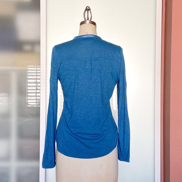 NWOT Lucky Brand teal long sleeve t shirt size S - Picture 5 of 8